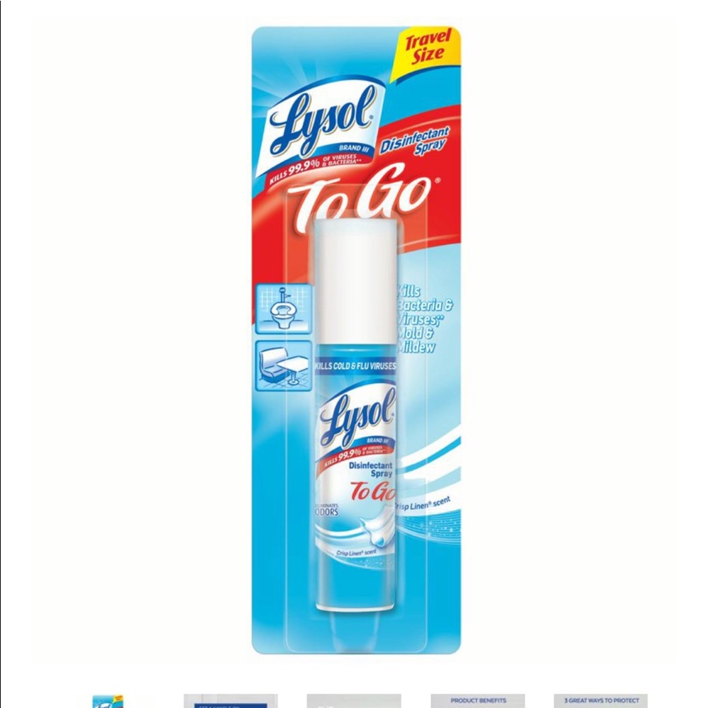 2pk Lysol Travel spray 1oz